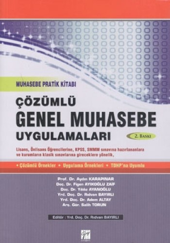 ÇÖZÜMLÜ GENEL MUHASEBE UYG.