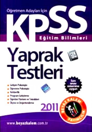 KPSS EĞİTİM BİLİMLERİ YAPRAK TESTLERİ