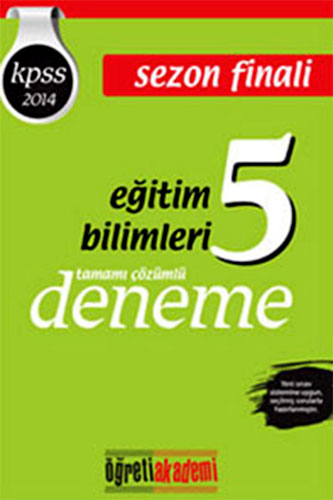 KPSS EĞİTİM BİLİMLERİ SEZON FİNALİ 5 DENEME