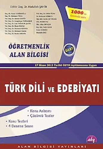 ÖĞRETMENLİK ALAN BİLGİSİ TÜRK DİLİ VE EDEB